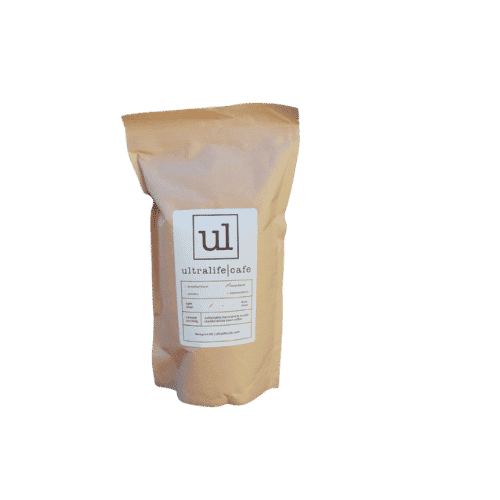bag of coffee with logo